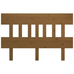 Berkfield Home Bed Headboard Honey Brown 123.5x3x81 cm Solid Wood Pine - thumbnail 3