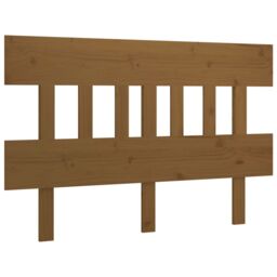 Berkfield Home Bed Headboard Honey Brown 123.5x3x81 cm Solid Wood Pine - thumbnail 2
