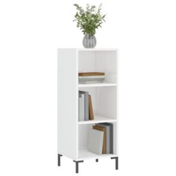 Berkfield Home Sideboard High Gloss White 34.5x32.5x90 cm Engineered Wood - thumbnail 3