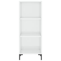 Berkfield Home Sideboard High Gloss White 34.5x32.5x90 cm Engineered Wood - thumbnail 4