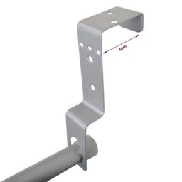 House of Home Over-Door Towel Rack 4-Tier Bathroom Silver Storage Hanger Rail Bath Hand Towels - thumbnail 4