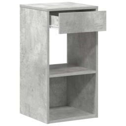 Berkfield Home Bedside Cabinets with Drawer 2 pcs Concrete Grey 35x34x66.5 cm - thumbnail 6