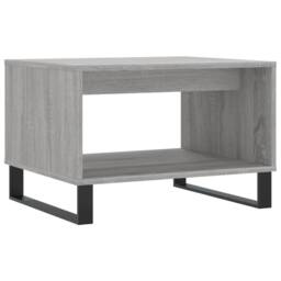 Berkfield Home Decorative Coffee Table Grey Sonoma 60x50x40 cm Engineered Wood - Size: 60 x 50 x 40 cm - thumbnail 6