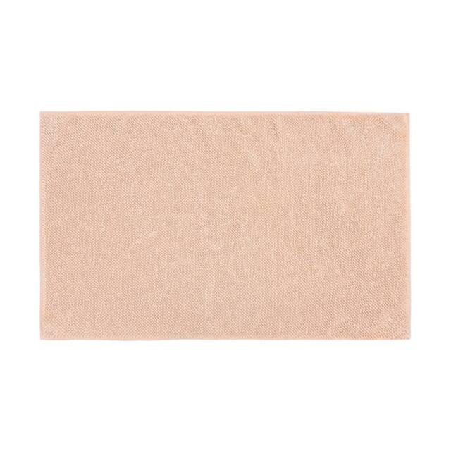Misona Luxury Loop Reversible Cotton Bath Mat in Light Pink - image 1