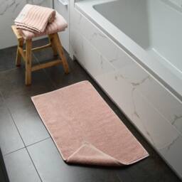 Misona Luxury Loop Reversible Cotton Bath Mat in Light Pink - thumbnail 5