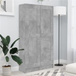 Berkfield Home Book Cabinet Concrete Grey 82.5x30.5x150 cm Engineered Wood - thumbnail 1