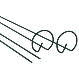 Berkfield Home Garden Plant Stakes 20 pcs Dark Green 61 cm Steel - thumbnail 4