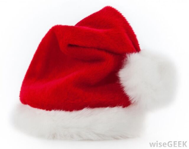 Shatchi Christmas Santa Hat with Glitter Lady Miss Santa Fancy Dress Costume Accessories Party Fun Stocking Filler Xmas Decorations in Red - image 1