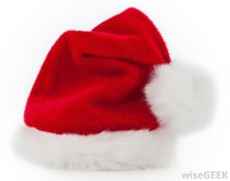 Shatchi Christmas Santa Hat with Glitter Lady Miss Santa Fancy Dress Costume Accessories Party Fun Stocking Filler Xmas Decorations in Red - thumbnail 1
