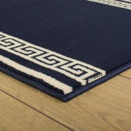 runrug Hallway Carpet Runner Rug - Soft & Comfy, 9mm - 'Key' in Blue - Size: 80 cm x 330 cm - thumbnail 2