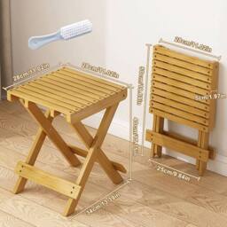 FORGEVIO Wooden Plant Stand Patio Balcony Garden Side Table in Natural - Size: 0.6m2 - thumbnail 2
