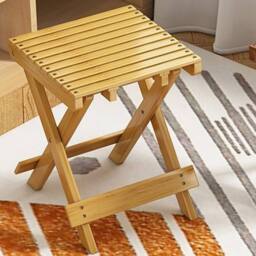 FORGEVIO Wooden Plant Stand Patio Balcony Garden Side Table in Natural - Size: 0.6m2 - thumbnail 4