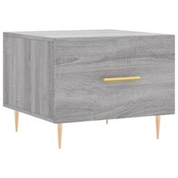Berkfield Home Coffee Table Grey Sonoma 50x50x40 cm Engineered Wood - Size: 50 x 50 x 40 cm - thumbnail 2
