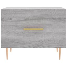 Berkfield Home Coffee Table Grey Sonoma 50x50x40 cm Engineered Wood - Size: 50 x 50 x 40 cm - thumbnail 5