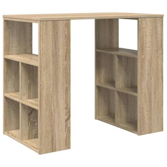 Berkfield Home Corner Desk Sonoma oak MDF Medium Sonoma Oak Corner Desk in Tan - image 1