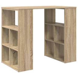 Berkfield Home Corner Desk Sonoma oak MDF Medium Sonoma Oak Corner Desk in Tan - thumbnail 1