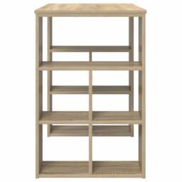 Berkfield Home Corner Desk Sonoma oak MDF Medium Sonoma Oak Corner Desk in Tan - thumbnail 6