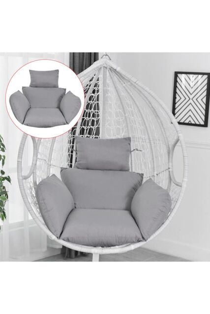 Living and Home Egg Hanging Chair Cushion Hanging Basket Seat Cushion in Grey - image 1