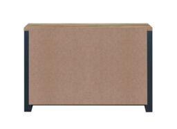 Birlea Sideboard Cream & Oak Highgate 3 Door 2 Drawer Navy Farmhouse Shabby Chic in Blue - thumbnail 8