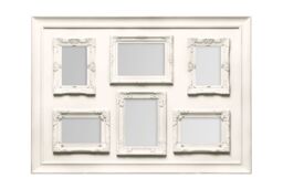 Orsina Black Contemporary 6 Photo Frame, Plastic Image Holder, Classic Wall Decor Frame, Poster Frame For Gifting in Cream