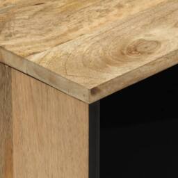 Berkfield Home Beautiful Bedside Cabinet 50x33x60 cm Solid Wood Mango in Brown - Size: 50 x 33 x 60 cm - thumbnail 8