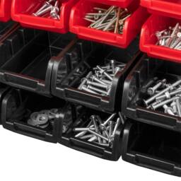 VOGREX 64 PCS WALL MOUNTED TOOL STORAGE ORGANISER RACK GARAGE WORKSHOP SHED in Red - thumbnail 5