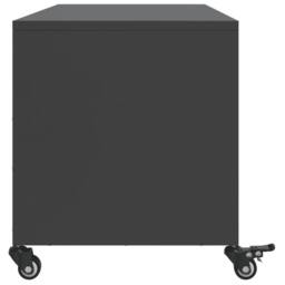 Berkfield Home TV Cabinet Black 100.5x39x43.5 cm Steel - thumbnail 7