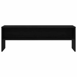 Berkfield Home TV Cabinet Black Oak 120x40x40 cm Engineered Wood - Size: 120 x 40 x 40 cm - thumbnail 5