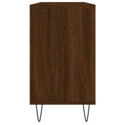 Berkfield Home Bathroom Cabinet Brown Oak 80x33x60 cm Engineered Wood - Size: 80 x 33 x 60 cm - thumbnail 7