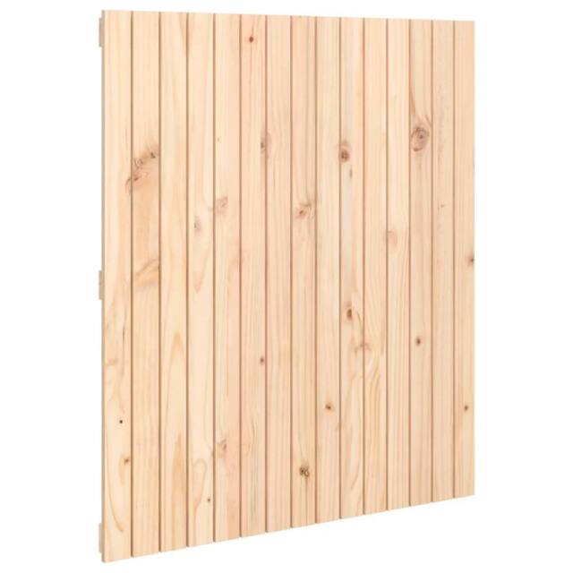 Berkfield Home Wall Headboard 95.5x3x110 cm Solid Wood Pine in Natural - image 1
