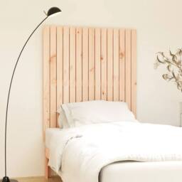 Berkfield Home Wall Headboard 95.5x3x110 cm Solid Wood Pine in Natural - thumbnail 2