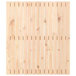 Berkfield Home Wall Headboard 95.5x3x110 cm Solid Wood Pine in Natural - thumbnail 4