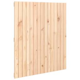 Berkfield Home Wall Headboard 95.5x3x110 cm Solid Wood Pine in Natural - thumbnail 1