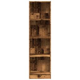 Berkfield Home Bookcase Old Wood 40x24x143 cm Engineered Wood in Brown - Size: 40 x 24 x 143 cm - thumbnail 4