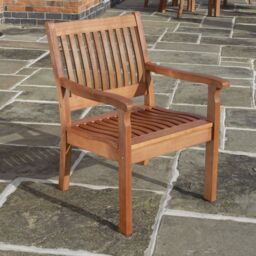 Rowlinsons Willington Armchair - L72 x W61 x H87 cm in Brown - thumbnail 1