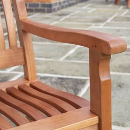 Rowlinsons Willington Armchair - L72 x W61 x H87 cm in Brown - thumbnail 3