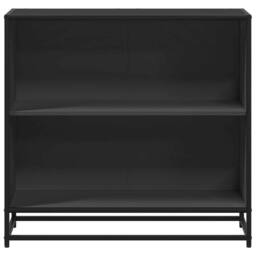 Berkfield Home Book Cabinet Black 80.5x35x76 cm Engineered Wood - thumbnail 4