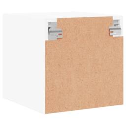 Berkfield Home Bedside Cabinets with Glass Doors 2 pcs White 35x37x35 cm - Size: 35 x 37 x 35 cm - thumbnail 9