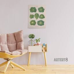 "Artery8 Savoy Cabbages Vintage Kitchen Ernst Benary Canvas Wall Art Print in White - Size: W12"" x H16""" - thumbnail 3