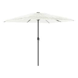 Berkfield Home Durable Garden Parasol with Steel Pole White 248x248x248 cm - Size: 248 x 248 x 248 cm - thumbnail 5