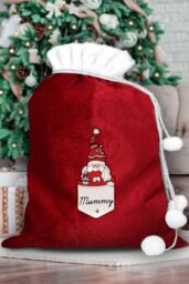 Personalised Memento Company Women's Personalised Gonk Family Red Christmas Sack - Female - thumbnail 4