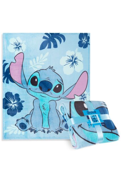 Disney Stitch Flannel Fleece Blanket in Blue - image 1