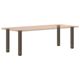 Berkfield Home Modern Coffee Table Legs 4 pcs Natural Steel 72-74 cm Steel in Brown - thumbnail 8