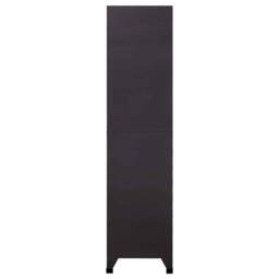 Berkfield Home Locker Cabinet Anthracite & Red 90x40x180 cm Steel - Size: 90 x 40 x 180 cm - thumbnail 4