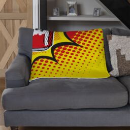 Benjamin Tate Design retro style Designer Blanket in Natural - Size: 120 cm x 150 cm - thumbnail 2