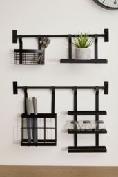 Orsina Sorello Hanging Storage Basket in Black - thumbnail 3