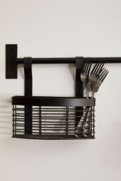 Orsina Sorello Hanging Storage Basket in Black - thumbnail 4