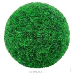 Berkfield Home Artificial Boxwood Balls 2 pcs 52 cm in Green - thumbnail 4