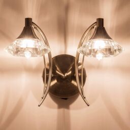 Harper Living Double Wall Light & Sconce Antique Brass Finish in Bronze - thumbnail 2