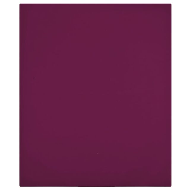 Berkfield Home Jersey Fitted Sheets 2 pcs Bordeaux 180x200 cm Cotton in Red - image 1